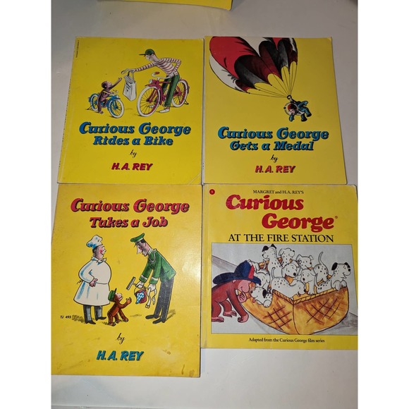 Lot of 11 Vintage 1950 - 2002 Curious George PB Books Rare Collectible - Picture 2 of 14